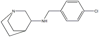 N-[(4-chlorophenyl)methyl]-1-azabicyclo[2.2.2]octan-3-amine Structure