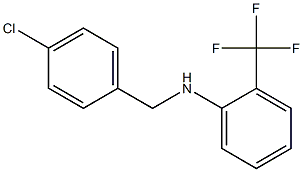 N-[(4-chlorophenyl)methyl]-2-(trifluoromethyl)aniline Structure