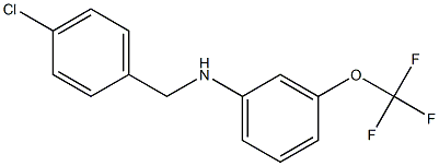 N-[(4-chlorophenyl)methyl]-3-(trifluoromethoxy)aniline Structure