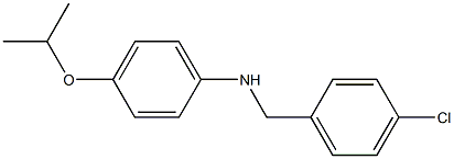 N-[(4-chlorophenyl)methyl]-4-(propan-2-yloxy)aniline Structure