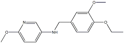 N-[(4-ethoxy-3-methoxyphenyl)methyl]-6-methoxypyridin-3-amine Structure