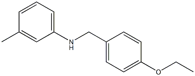 N-[(4-ethoxyphenyl)methyl]-3-methylaniline Struktur