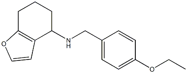 N-[(4-ethoxyphenyl)methyl]-4,5,6,7-tetrahydro-1-benzofuran-4-amine,,结构式