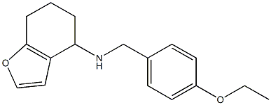 N-[(4-ethoxyphenyl)methyl]-4,5,6,7-tetrahydro-1-benzofuran-4-amine 结构式