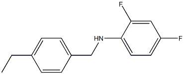 N-[(4-ethylphenyl)methyl]-2,4-difluoroaniline 结构式