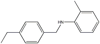 N-[(4-ethylphenyl)methyl]-2-methylaniline 结构式