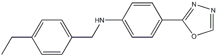  N-[(4-ethylphenyl)methyl]-4-(1,3,4-oxadiazol-2-yl)aniline