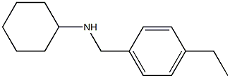 N-[(4-ethylphenyl)methyl]cyclohexanamine Structure