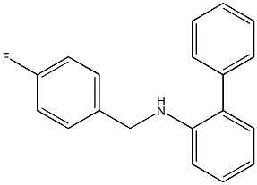 N-[(4-fluorophenyl)methyl]-2-phenylaniline Structure