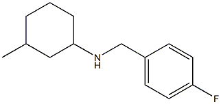 N-[(4-fluorophenyl)methyl]-3-methylcyclohexan-1-amine Struktur