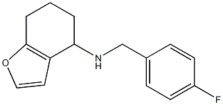 N-[(4-fluorophenyl)methyl]-4,5,6,7-tetrahydro-1-benzofuran-4-amine Structure