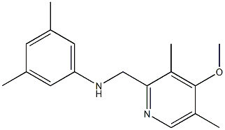 N-[(4-methoxy-3,5-dimethylpyridin-2-yl)methyl]-3,5-dimethylaniline 结构式