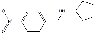 N-[(4-nitrophenyl)methyl]cyclopentanamine Struktur