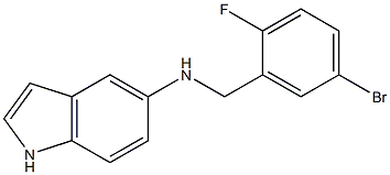  N-[(5-bromo-2-fluorophenyl)methyl]-1H-indol-5-amine