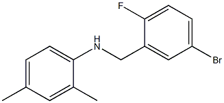 N-[(5-bromo-2-fluorophenyl)methyl]-2,4-dimethylaniline Structure