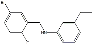 N-[(5-bromo-2-fluorophenyl)methyl]-3-ethylaniline Struktur