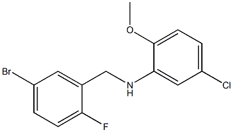 N-[(5-bromo-2-fluorophenyl)methyl]-5-chloro-2-methoxyaniline Structure