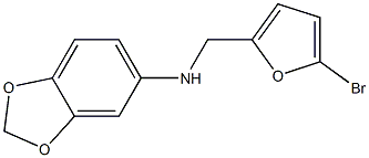 N-[(5-bromofuran-2-yl)methyl]-2H-1,3-benzodioxol-5-amine Struktur