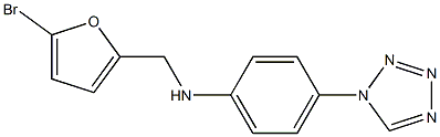 N-[(5-bromofuran-2-yl)methyl]-4-(1H-1,2,3,4-tetrazol-1-yl)aniline Structure