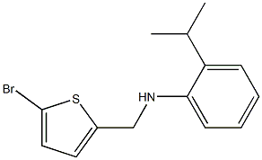 N-[(5-bromothiophen-2-yl)methyl]-2-(propan-2-yl)aniline Structure