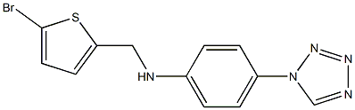 N-[(5-bromothiophen-2-yl)methyl]-4-(1H-1,2,3,4-tetrazol-1-yl)aniline Structure