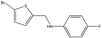 N-[(5-bromothiophen-2-yl)methyl]-4-fluoroaniline Struktur