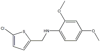 N-[(5-chlorothiophen-2-yl)methyl]-2,4-dimethoxyaniline Structure