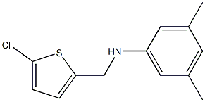 N-[(5-chlorothiophen-2-yl)methyl]-3,5-dimethylaniline,,结构式