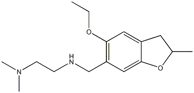 N'-[(5-ethoxy-2-methyl-2,3-dihydro-1-benzofuran-6-yl)methyl]-N,N-dimethylethane-1,2-diamine Struktur