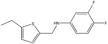 N-[(5-ethylthiophen-2-yl)methyl]-3,4-difluoroaniline Struktur