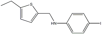 N-[(5-ethylthiophen-2-yl)methyl]-4-iodoaniline Struktur