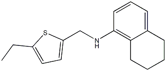 N-[(5-ethylthiophen-2-yl)methyl]-5,6,7,8-tetrahydronaphthalen-1-amine Struktur