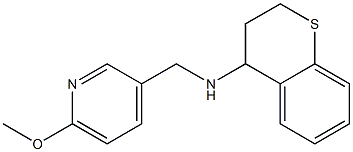  N-[(6-methoxypyridin-3-yl)methyl]-3,4-dihydro-2H-1-benzothiopyran-4-amine