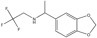 N-[1-(1,3-benzodioxol-5-yl)ethyl]-N-(2,2,2-trifluoroethyl)amine Structure