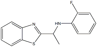 N-[1-(1,3-benzothiazol-2-yl)ethyl]-2-fluoroaniline 结构式