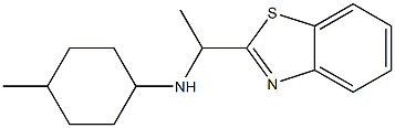 N-[1-(1,3-benzothiazol-2-yl)ethyl]-4-methylcyclohexan-1-amine,,结构式