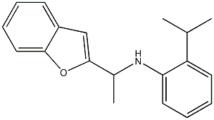 N-[1-(1-benzofuran-2-yl)ethyl]-2-(propan-2-yl)aniline Struktur