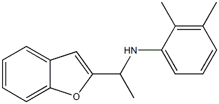 N-[1-(1-benzofuran-2-yl)ethyl]-2,3-dimethylaniline Struktur