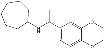 N-[1-(2,3-dihydro-1,4-benzodioxin-6-yl)ethyl]cycloheptanamine Struktur
