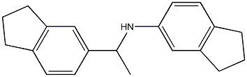 N-[1-(2,3-dihydro-1H-inden-5-yl)ethyl]-2,3-dihydro-1H-inden-5-amine 化学構造式