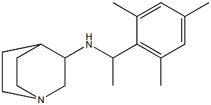 N-[1-(2,4,6-trimethylphenyl)ethyl]-1-azabicyclo[2.2.2]octan-3-amine Structure