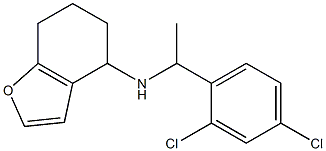 N-[1-(2,4-dichlorophenyl)ethyl]-4,5,6,7-tetrahydro-1-benzofuran-4-amine Struktur