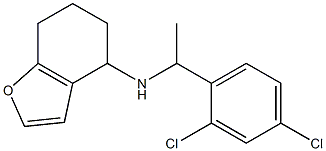 N-[1-(2,4-dichlorophenyl)ethyl]-4,5,6,7-tetrahydro-1-benzofuran-4-amine 结构式