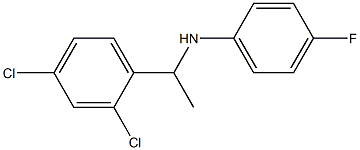 N-[1-(2,4-dichlorophenyl)ethyl]-4-fluoroaniline 结构式