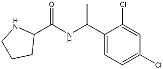 N-[1-(2,4-dichlorophenyl)ethyl]pyrrolidine-2-carboxamide Structure