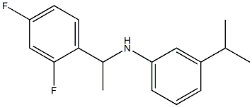 N-[1-(2,4-difluorophenyl)ethyl]-3-(propan-2-yl)aniline