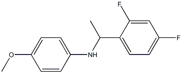 N-[1-(2,4-difluorophenyl)ethyl]-4-methoxyaniline 结构式