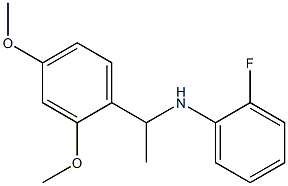 N-[1-(2,4-dimethoxyphenyl)ethyl]-2-fluoroaniline Struktur