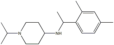 N-[1-(2,4-dimethylphenyl)ethyl]-1-(propan-2-yl)piperidin-4-amine,,结构式