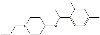 N-[1-(2,4-dimethylphenyl)ethyl]-1-propylpiperidin-4-amine Structure